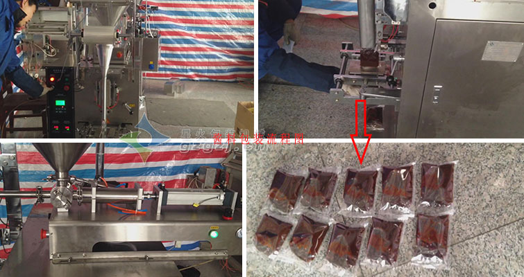 全自動醬料包裝機(jī)操作流程圖